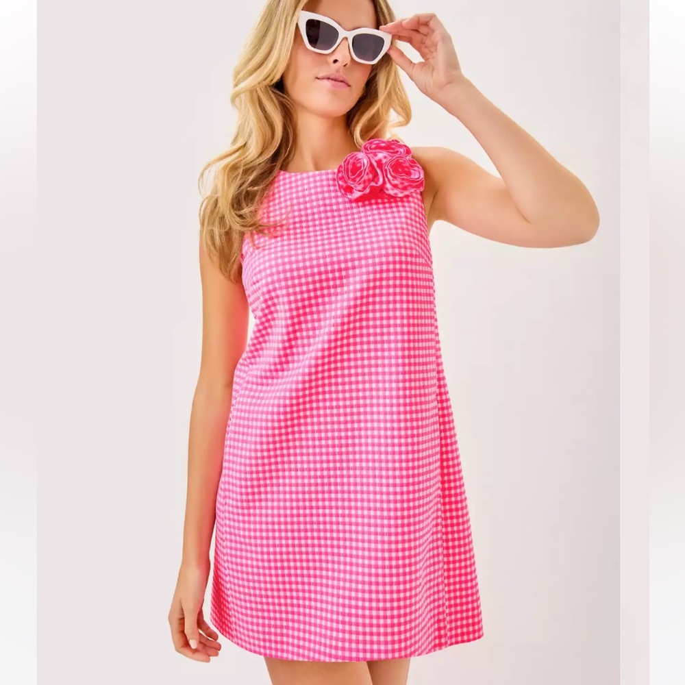 Lilly Pulitzer Edita stretch shift Gingham Dress size 0